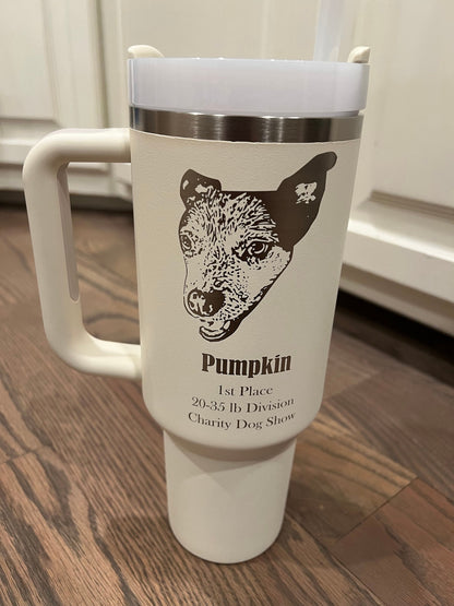 Custom Engraved Stanley Quencher 40oz Cup