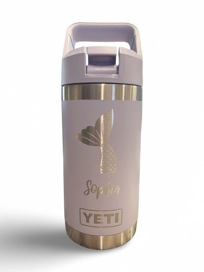 Custom Laser Engraved Kids 12oz Authentic Straw Bottle